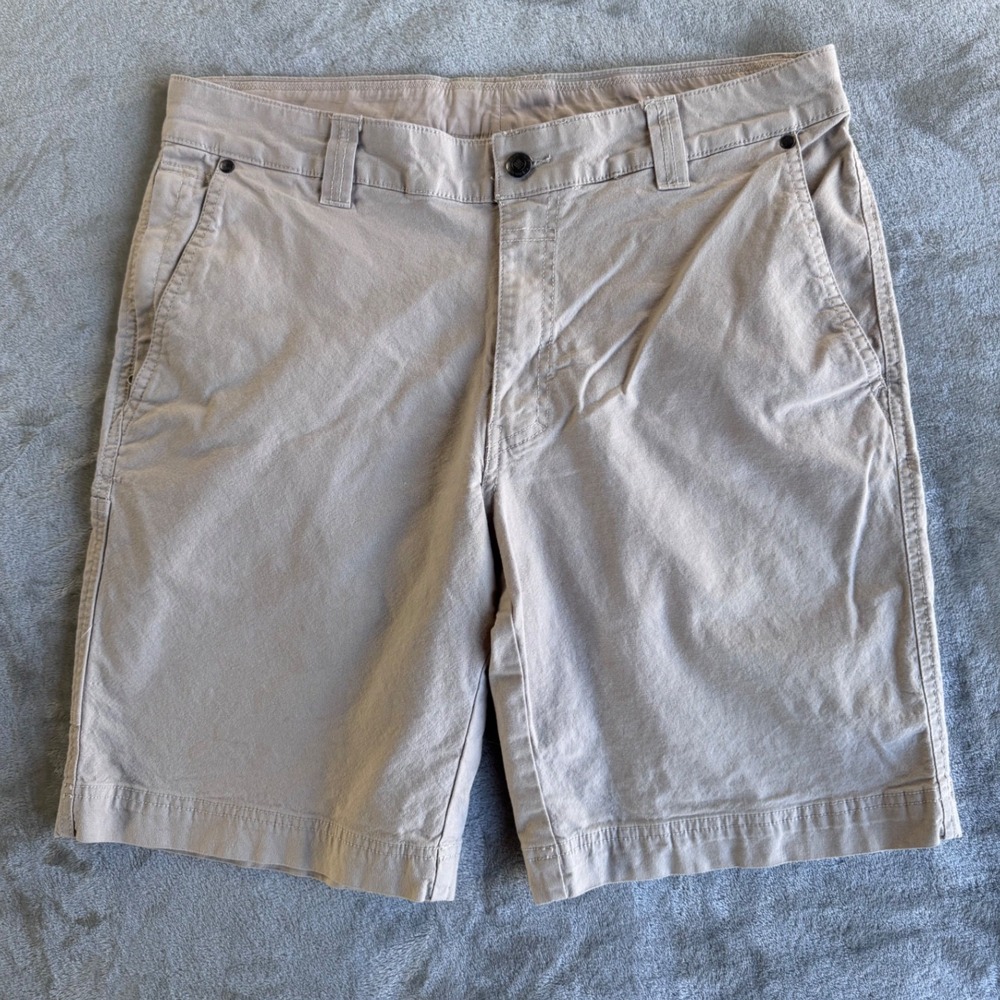 Columbia Khaki Shorts Mens 34 Beige Dadcore Gorpcore Outdoor Chino Casual
